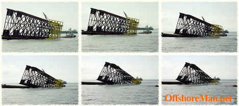 Launching Jacket (Substructure) Offshore Operations